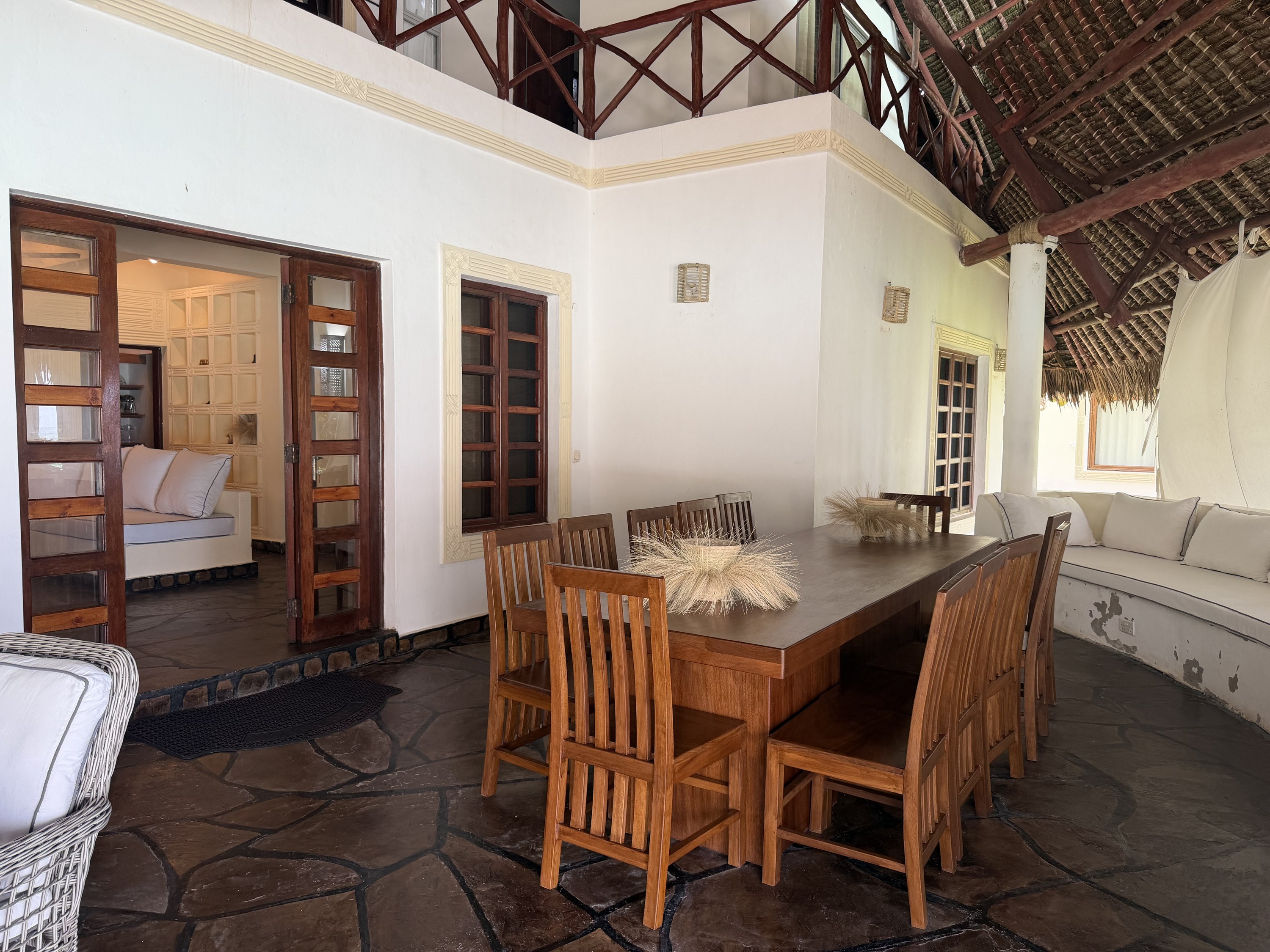 Dining room opening into the kitchen